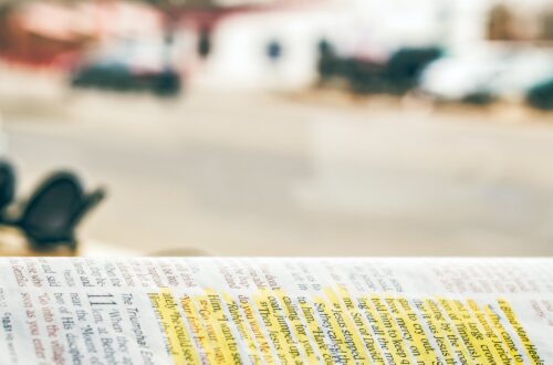 close up photography of bible